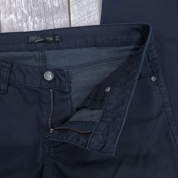 Prana Jeans Women Size 6 Kara Blue Skinny Low Rise Stretch - Picture 7 of 9
